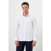 Morven Erkek Beyaz Pamuk Baskılı Desenli İtalyan Yaka Slim Fit Gömlek 25mc004015600 Beyaz Beyaz Morven Erkek Beyaz Pamuk Baskılı Desenli İtalyan Yaka Slim Fit Gömlek 25mc004015600 Beyaz Beyaz