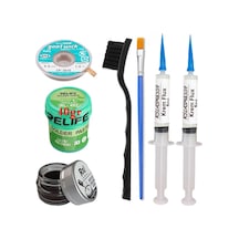 Relıfe Rl-402 Krem Lehim 183 C 40gr Havya Uç Temizleyici Flux Lehim Toplama Cp-3515 Emme Teli Fırça Seti07