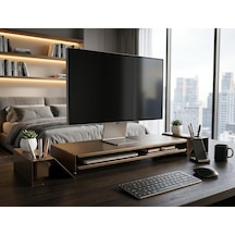 Hamton Vıdmon Organizerli Monitör Yükseltici - Bronz - 100 Cm Kompakt