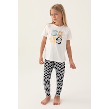 Arnetta Sea Shell Krem Kız Çocuk Pijama Takımı 5274-42708 Krem