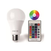 9w Rgb Led Ampul Renk Değiştiren Dimmerli Uzaktan Kumandalı, Gold Src0002 Diğer