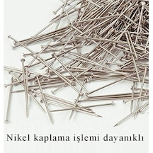 Toplu İğne 250 Gr 2 Paket 28mm Nikel Kaplı Toplu İğne Düğün Nişan Takı İğnesi Türban 500 Gr Okul Ofis Büro