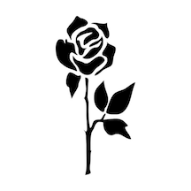 Gül Çiçek Charm Sticker Araba 2