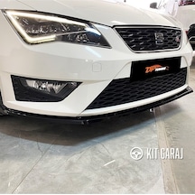 Seat Leon 2012 Mk3 Fr Parlak Siyah Ön Lip Plastik Boyalı