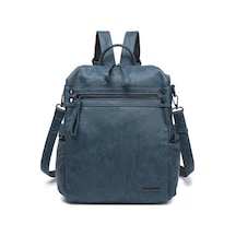 Smart Bags Yıkama Deri Sırt Askılı Kadın Çantası 21-k Barcelona 1909 Lacivert