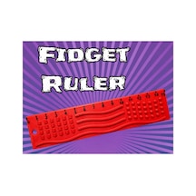 Alvera Dokunsal Fidget Cetveli 3d Baskı Kabartmalı Stres Ve Odaklanma Oyuncağı - Kırmızı