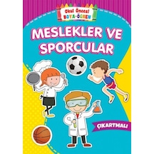 Okul Öncesi Boya-öğren - Meslekler Ve Sporcular - Çıkartmalı - Rmht-593491
