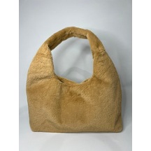 Öznora Peluş Model Omuz Çantası Camel Öznora Peluş Model Omuz Çantası Camel