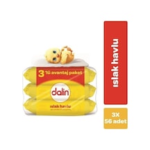 Dalin Islak Havlu 3 Lu Paket 3 X 56 Adet 3'lü Set