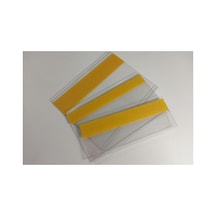 15 Pvc Etiket Tutucu 78 100 Mm Kendinden Yapışkanlı Plastik Etiket Şeffaf Mağaza Ofis Ev Iç 1