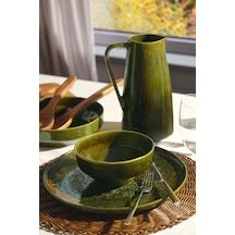 Pasabahce Jungle Seramik Pasta Tabağı 23 Cm - 1 Adet Yeşil