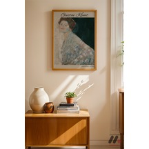 Gustav Klimt Portre, Ahşap Çerçeveli Duvar Tablosu - Sanatsever Hediyesi