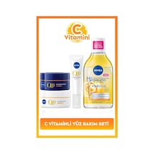 C Vitamini Bakım Seti, Micellar Makyaj Temizleme Suyu 400ml,göz Kremi 15ml, Gündüz Ve Gece Yüz Kremi
