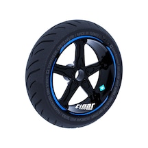 Azur Mavi 4 Parçalı Keskin Jant Şeridi Sticker Çınar Extreme