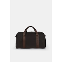 İcone Bag Kadın & Erkek Spor Çantası, Paraşüt Kumaş Önü Cepli Unisex Spor Fitness Gym Çantası Kahve