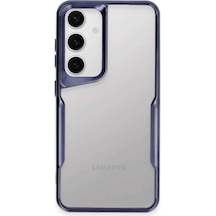 Samsung Uyumlu Galaxy S24 Kılıf Boyi Silikon Kapak Lacivert