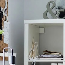 Ikea Kallax Açık Raf Ünitesi, Beyaz 42x147 Cm Beyaz