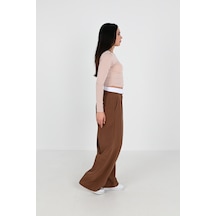 Koza Butik Kadın İspanyol Paça Yüksek Bel Pantolon 6248-24 001