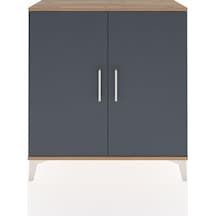 Arges Şifonyer 2 Raflı 2 Kapaklı 88x30x96 Çam-antrasit Atlas Çam