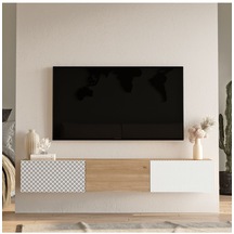 Crea Tv Ünitesi Uv Baskı 180cm Sepet-beyaz Ca2-swu