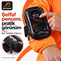 Motenar Kola Takılan Telefon Tutucu 6,7 İnç Siyah Kol Telefon Tutucu