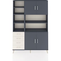 Arges Dolap 9 Raflı 4 Çekmeceli 4 Kapaklı 132x30x195 Antrasit-antrasit/aytaşı Antrasıt/aytası Arges Dolap 9 Raflı 4 Çekmeceli 4 Kapaklı 132x30x195 Antrasit-antrasit/aytaşı Antrasıt/aytası