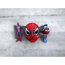 Örümcek Adam - Aksiyon Figürü, Maske Ve Projeksiyonlu Kol Saati 3'lü Oyuncak Seti Spider - Man