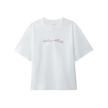 Calvin Klein Ss Graphıc Boxy Tee, Yaf, Xs Beyaz Kadın T-shirt