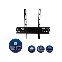 Hedyex 42" - 55" Tv Duvar Askı Aparatı Kilitli Ymn-4255