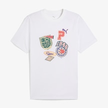 Puma Wardrobe Ess Graphic Erkek Beyaz T-shirt 026 629627 2800324