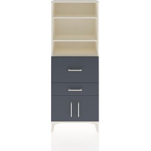 Arges Dolap 3 Raflı 2 Çekmeceli 2 Kapaklı 60x30x163 Aytaşı-an... Aytaşı