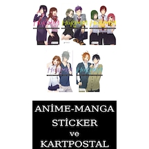 Horimiya 1-2-3-4-5 Manga Seti 5 Kitap / Anime-manga Sticker Ve Kartpostal
