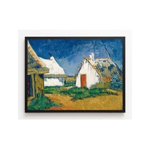 Van Gogh Van Gogh Saintes-maries Üç Beyaz Ev Çerçevesiz Poster 21x30 Cm A4 Tablo Van Gogh