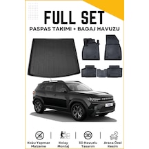 Renault Duster Mild Hybrid 2024 Model Birebir Uyumlu Bagaj Havuzu+paspas Seti