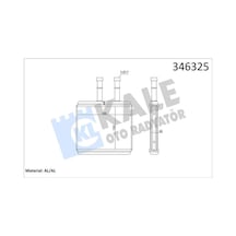 Kale-radyator Kalorifer Radyatörü Chevrolet Aveo 06- / Kalos 05- - Aleminyum 346325 96539642