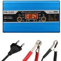 Powermaster Pm-1230 12 Volt Max 30 Amper Akü Şarj Cihazı