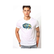 Silhouette Buffalo Erkek Beyaz Tshirt (531021604)