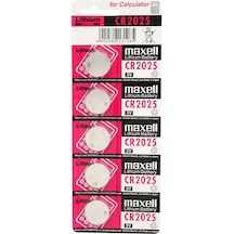Maxell CR2025 3V Lityum Düğme Pil 5'li