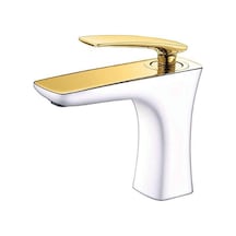 Lıfe Lavabo Bataryası Beyaz-altın Altın & Beyaz