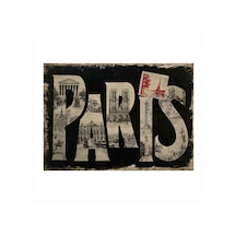 Bedeko Paris Temalı Modern Ahşap Tablo 25 Cm X 35 Cm