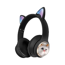 Wireless 5.3 Stereo Kedili Kulak Üstü Bluetooth Kulaklık Siyah Blt-45