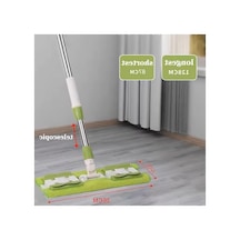 Mandallı Kaliteli Mop - 360 Döner Başlıklı, Uzun Saplı
