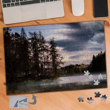 Akşam Üzeri Ağaçlar Ve Gökyüzü 240 Parça Puzzle Yapboz Tablo-559