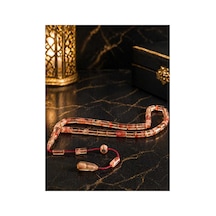 Kesme Sıkma Kehribar Tesbih Şeffaf Amber Ton Usta İşçilik Bej - 871589338 Bej - 871589338 Bej