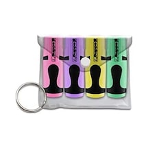 7 Mini Fosforlu Kalem 4&apos Lü Set Pastel Karışık 103 Ivory