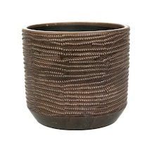 Jefta Siyah Seramik Saksı 19x17 cm