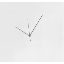 MetaQuartz Aksesuar Küçük Gümüş Çubuk Metal Akrep Yelkovan