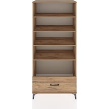 Hyperion Dolap 4 Raflı Tek Çekmeceli 88x44x195 Çam-çam Çam