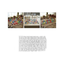 Epoksi Mini Türkçe Ters Alfabe Harfleri Kalıp 1.5 Cm Şeffaf