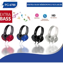 Polygold Pg-6788 Extra Bass Mikrofonlu Kulaklık